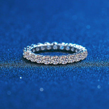 [Elara]LUXURIOUS 2.2 CARAT FULL ETERNITY MOISSANITE RING
