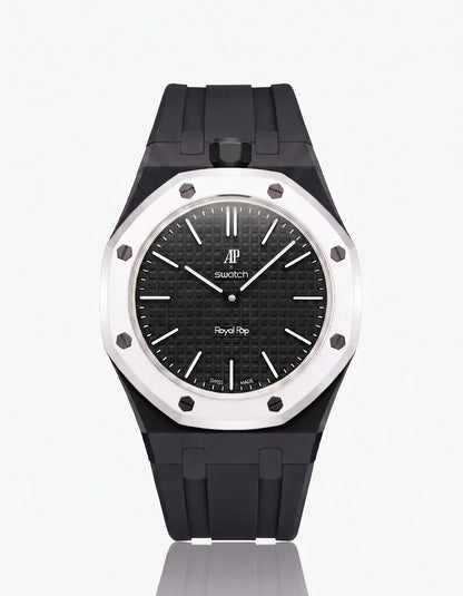 [Elara]SILICONE STRAP & CASE ROYAL POP OCHO NEGRO(カスタマイズカラー)