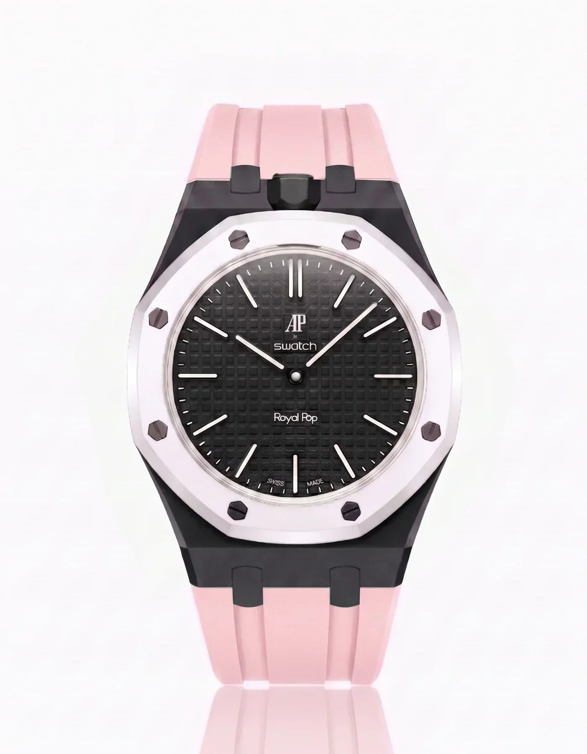 [Elara]SILICONE STRAP & CASE ROYAL POP OCHO NEGRO(カスタマイズカラー)