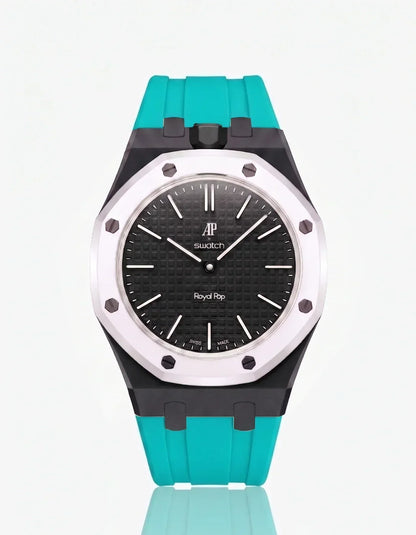 [Elara]SILICONE STRAP & CASE ROYAL POP OCHO NEGRO(カスタマイズカラー)