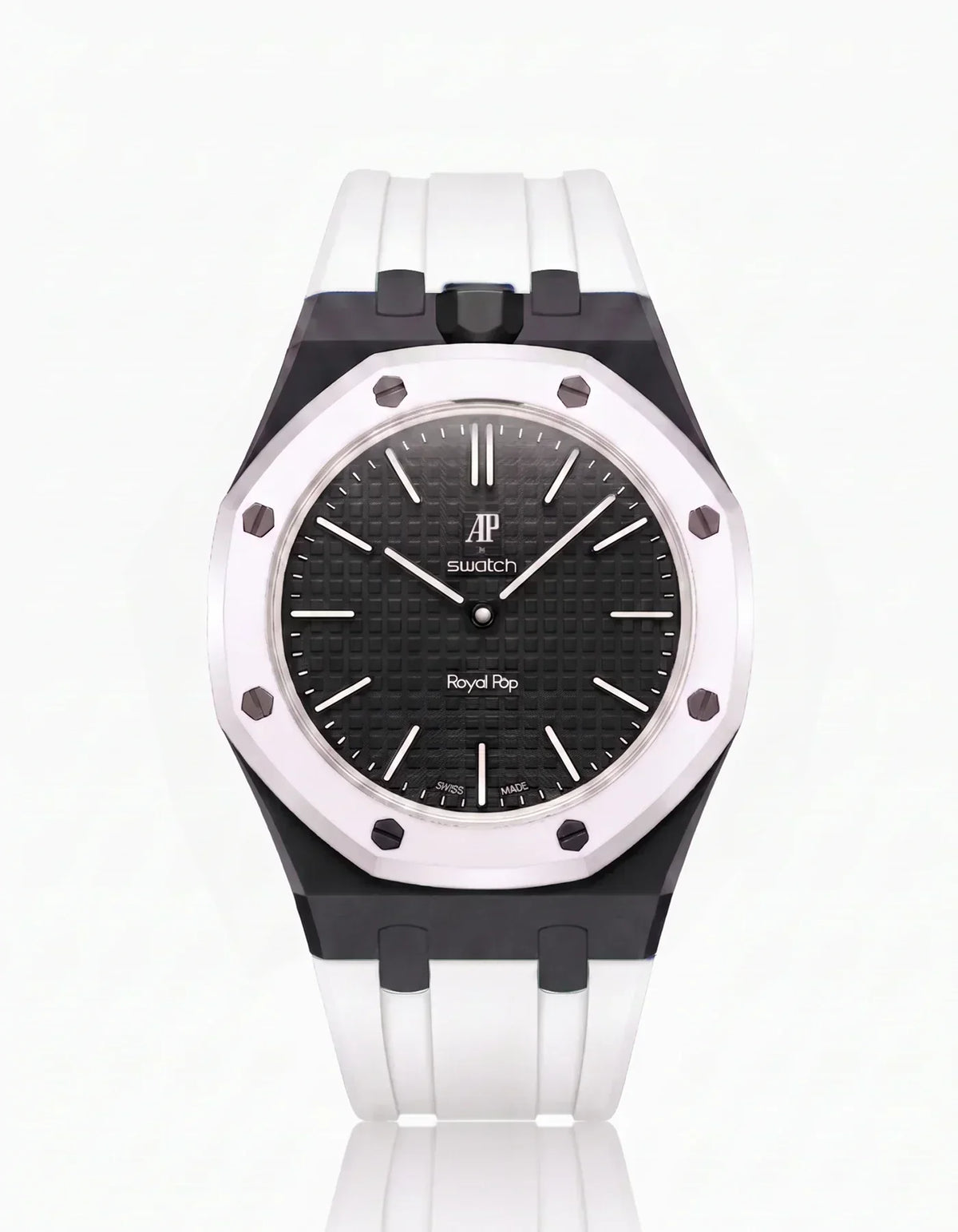 [Elara]SILICONE STRAP & CASE ROYAL POP OCHO NEGRO(カスタマイズカラー)
