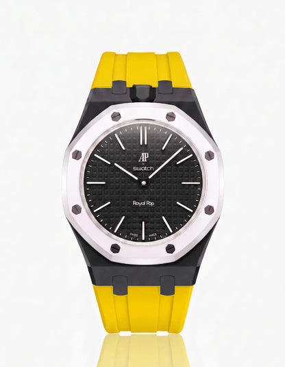 [Elara]SILICONE STRAP & CASE ROYAL POP OCHO NEGRO(カスタマイズカラー)