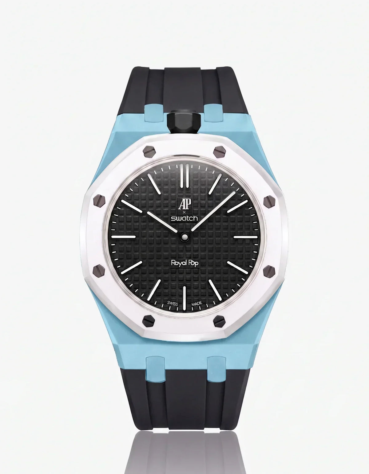 [Elara]SILICONE STRAP & CASE ROYAL POP OCHO NEGRO(カスタマイズカラー)
