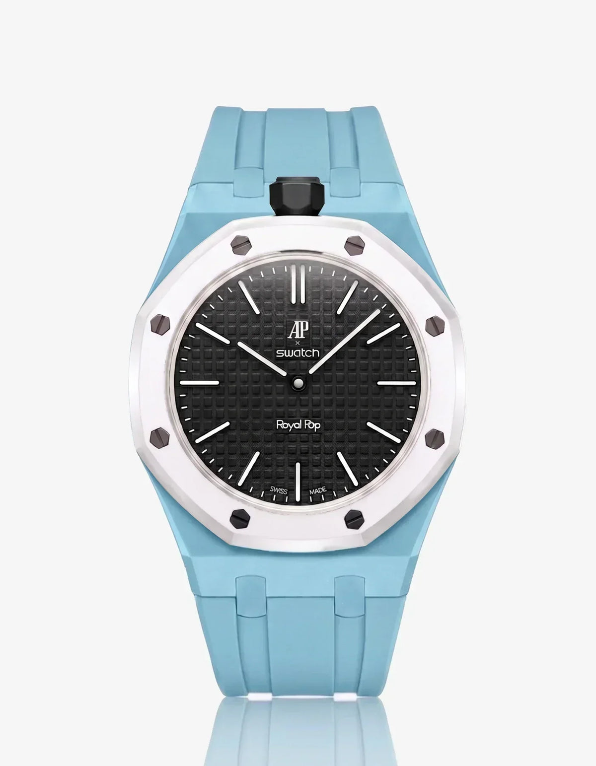 [Elara]SILICONE STRAP & CASE ROYAL POP OCHO NEGRO(カスタマイズカラー)