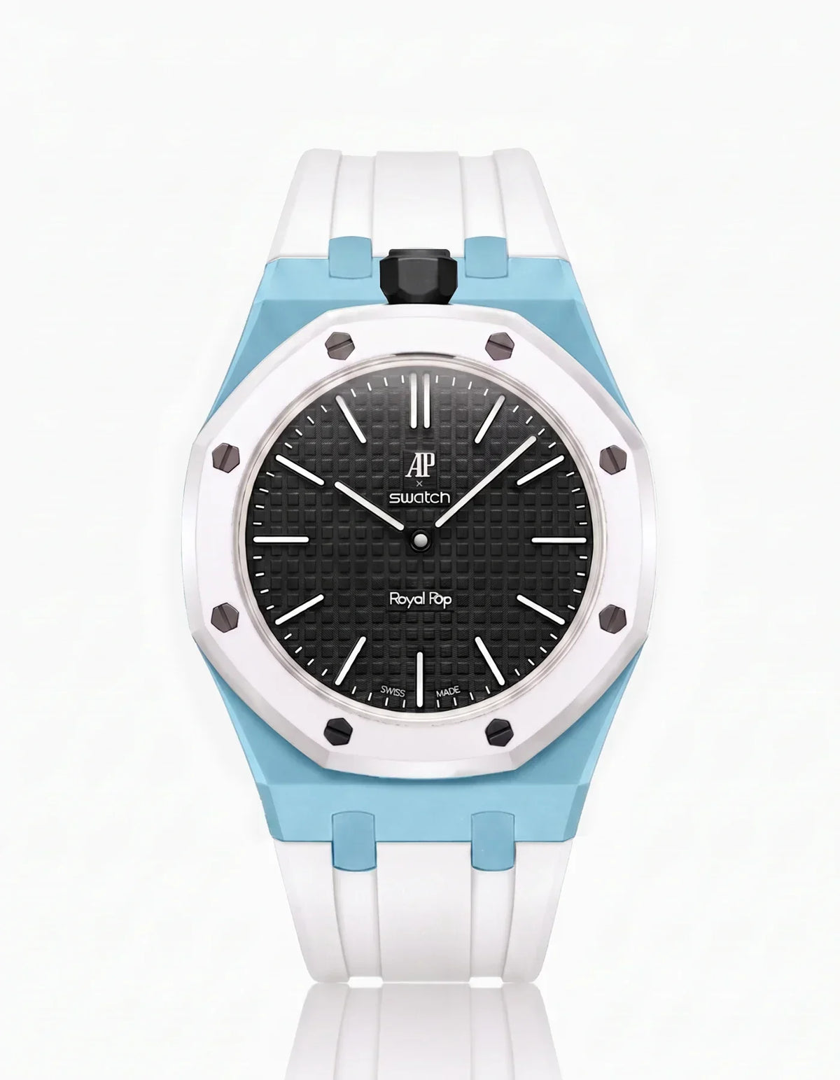 [Elara]SILICONE STRAP & CASE ROYAL POP OCHO NEGRO(カスタマイズカラー)
