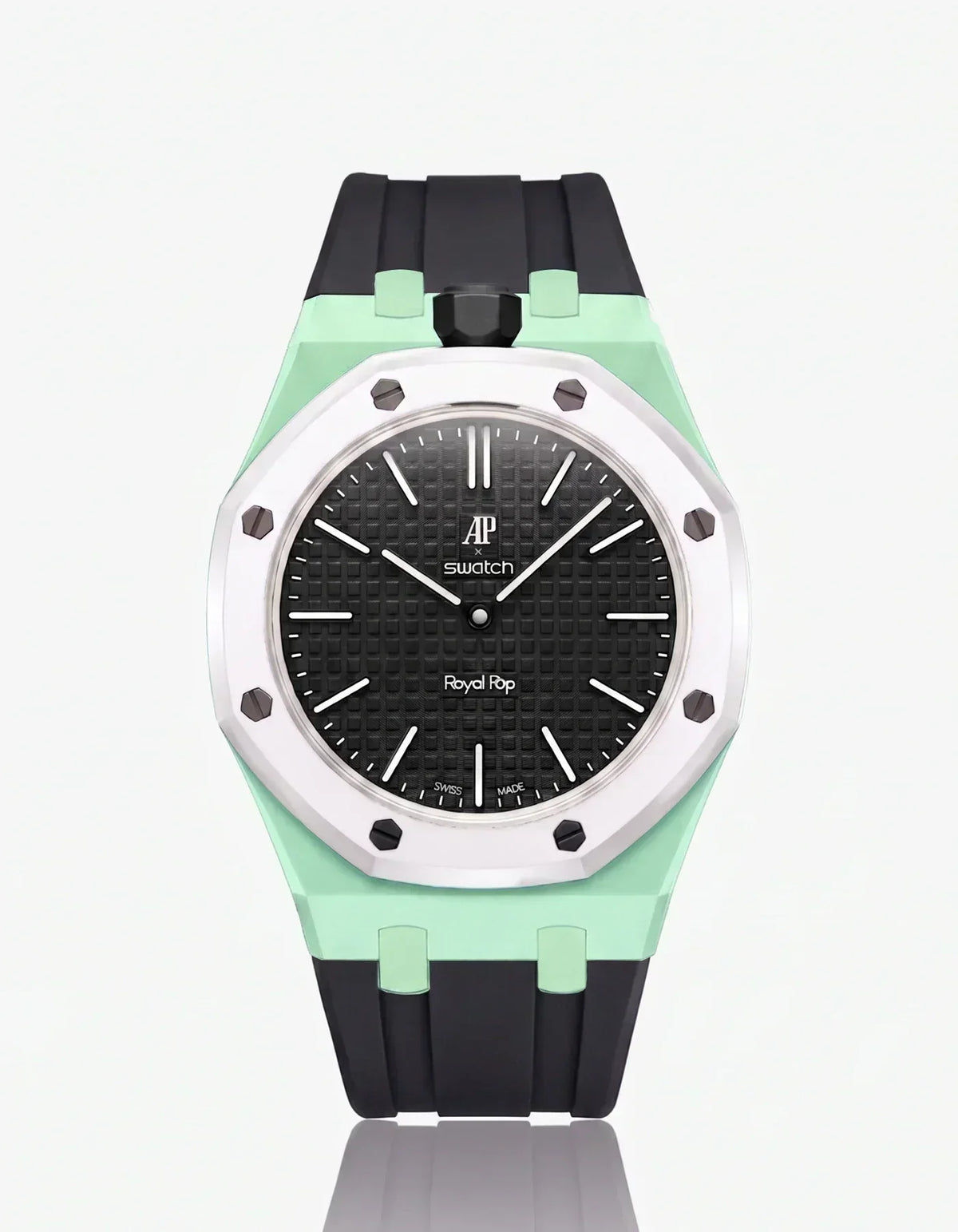 [Elara]SILICONE STRAP & CASE ROYAL POP OCHO NEGRO(カスタマイズカラー)