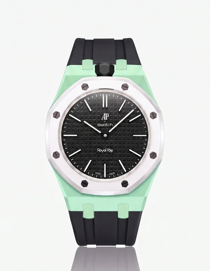 [Elara]SILICONE STRAP & CASE ROYAL POP OCHO NEGRO(カスタマイズカラー)