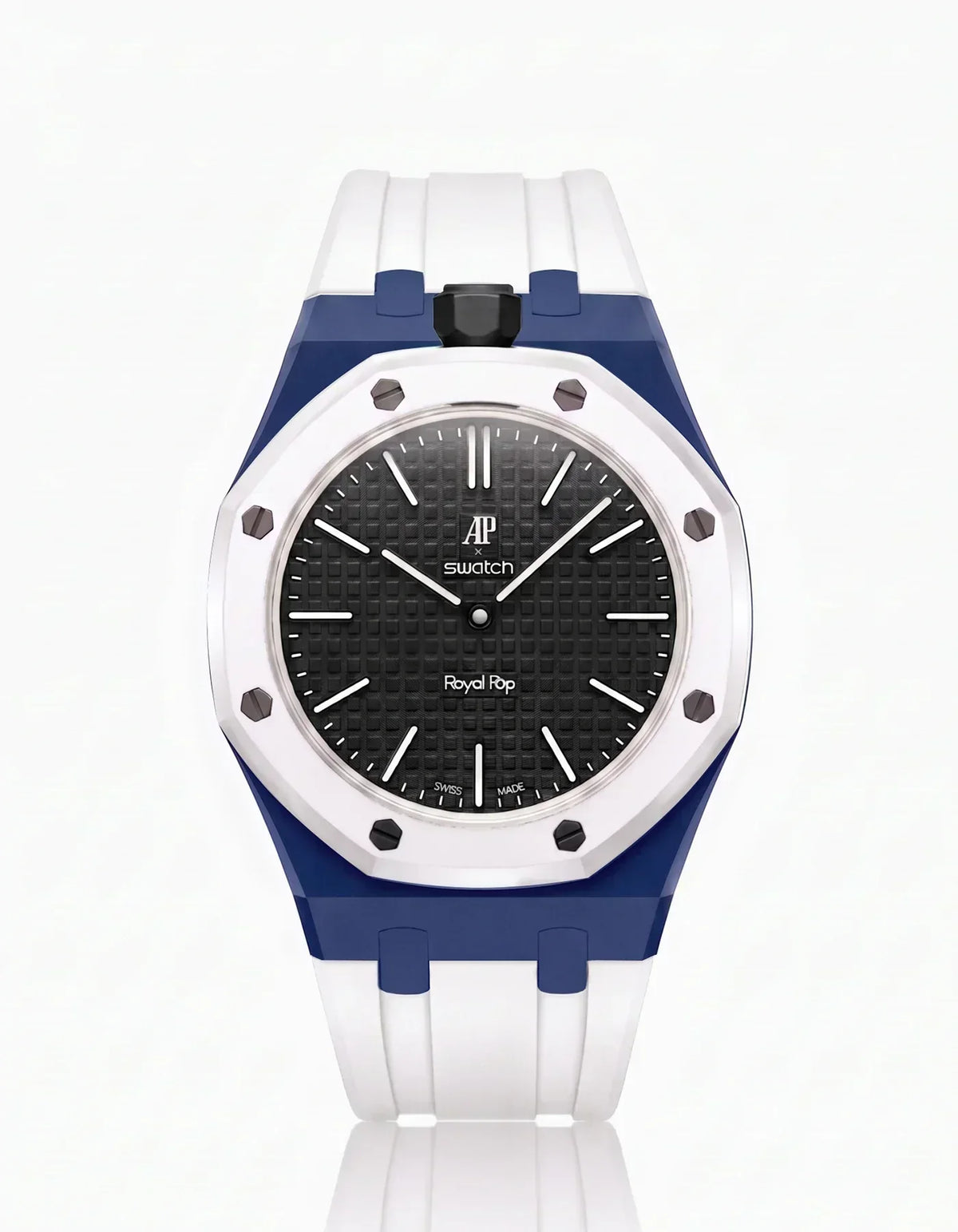 [Elara]SILICONE STRAP & CASE ROYAL POP OCHO NEGRO(カスタマイズカラー)