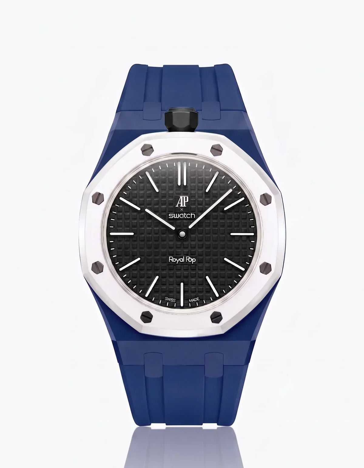 [Elara]SILICONE STRAP & CASE ROYAL POP OCHO NEGRO(カスタマイズカラー)