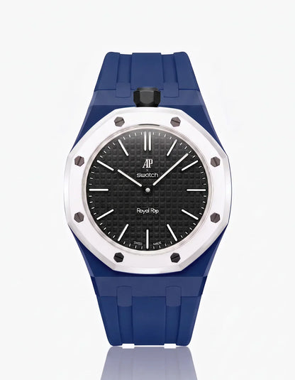[Elara]SILICONE STRAP & CASE ROYAL POP OCHO NEGRO(カスタマイズカラー)
