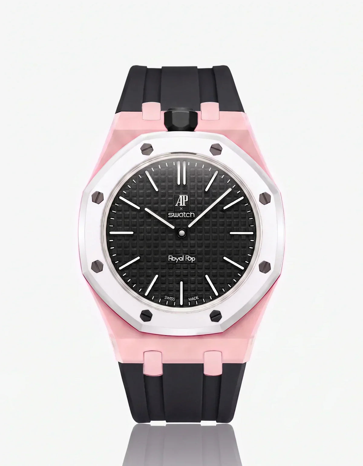 [Elara]SILICONE STRAP & CASE ROYAL POP OCHO NEGRO(カスタマイズカラー)