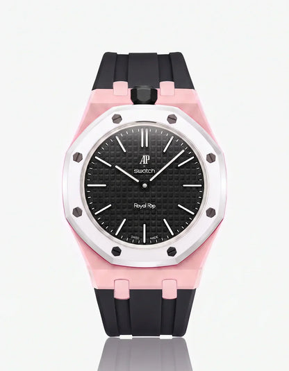 [Elara]SILICONE STRAP & CASE ROYAL POP OCHO NEGRO(カスタマイズカラー)
