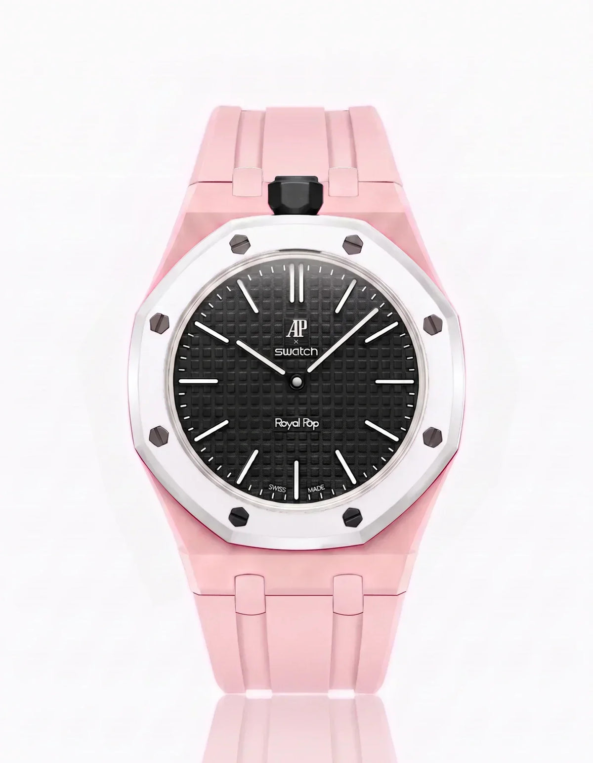 [Elara]SILICONE STRAP & CASE ROYAL POP OCHO NEGRO(カスタマイズカラー)