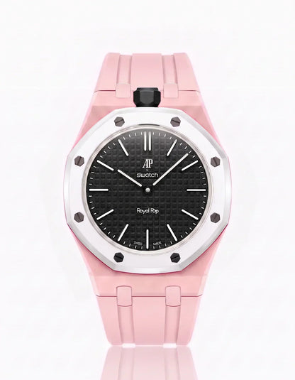 [Elara]SILICONE STRAP & CASE ROYAL POP OCHO NEGRO(カスタマイズカラー)