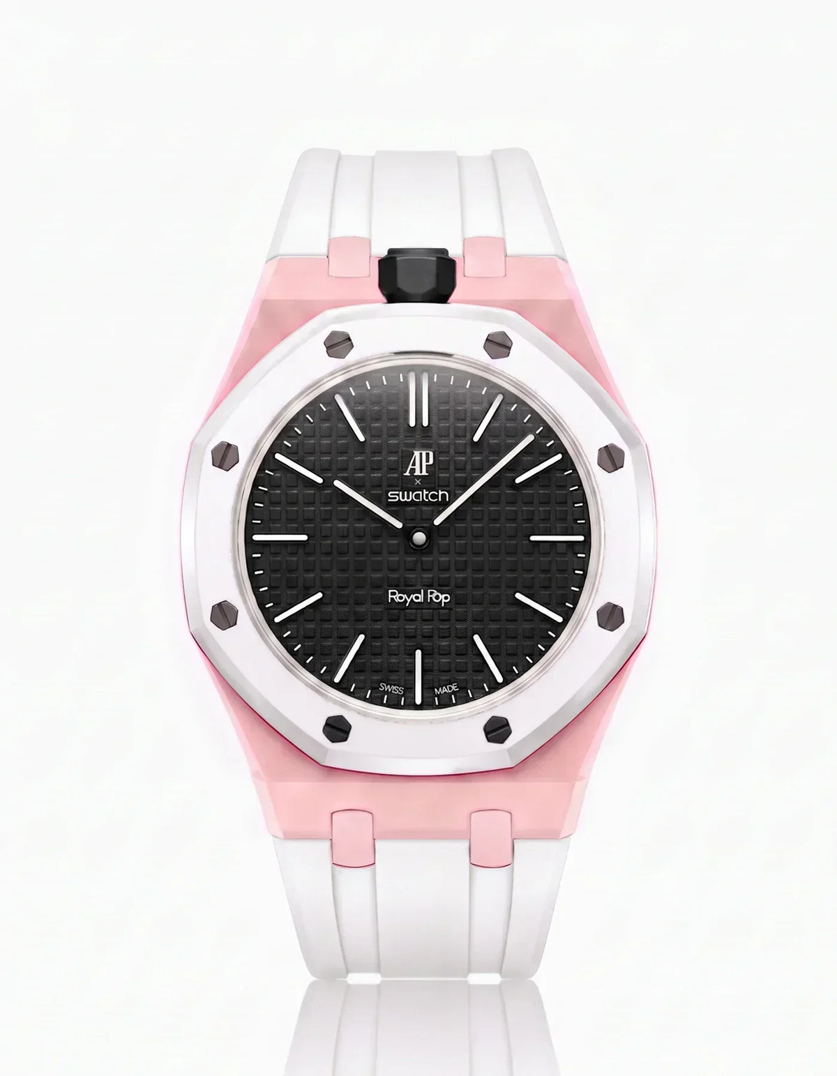 [Elara]SILICONE STRAP & CASE ROYAL POP OCHO NEGRO(カスタマイズカラー)
