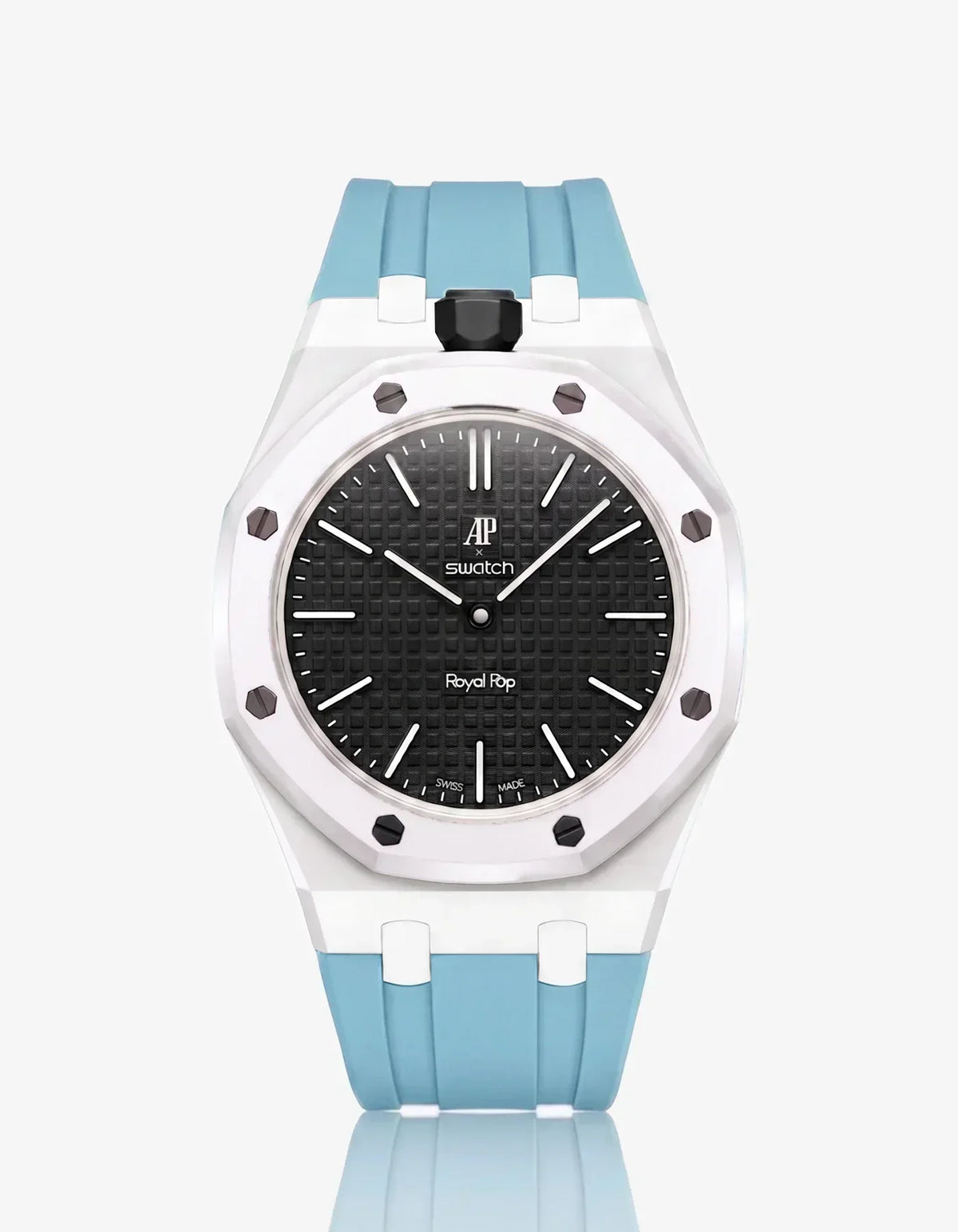 [Elara]SILICONE STRAP & CASE ROYAL POP OCHO NEGRO(カスタマイズカラー)