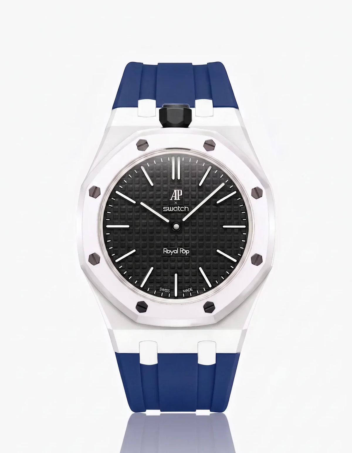 [Elara]SILICONE STRAP & CASE ROYAL POP OCHO NEGRO(カスタマイズカラー)