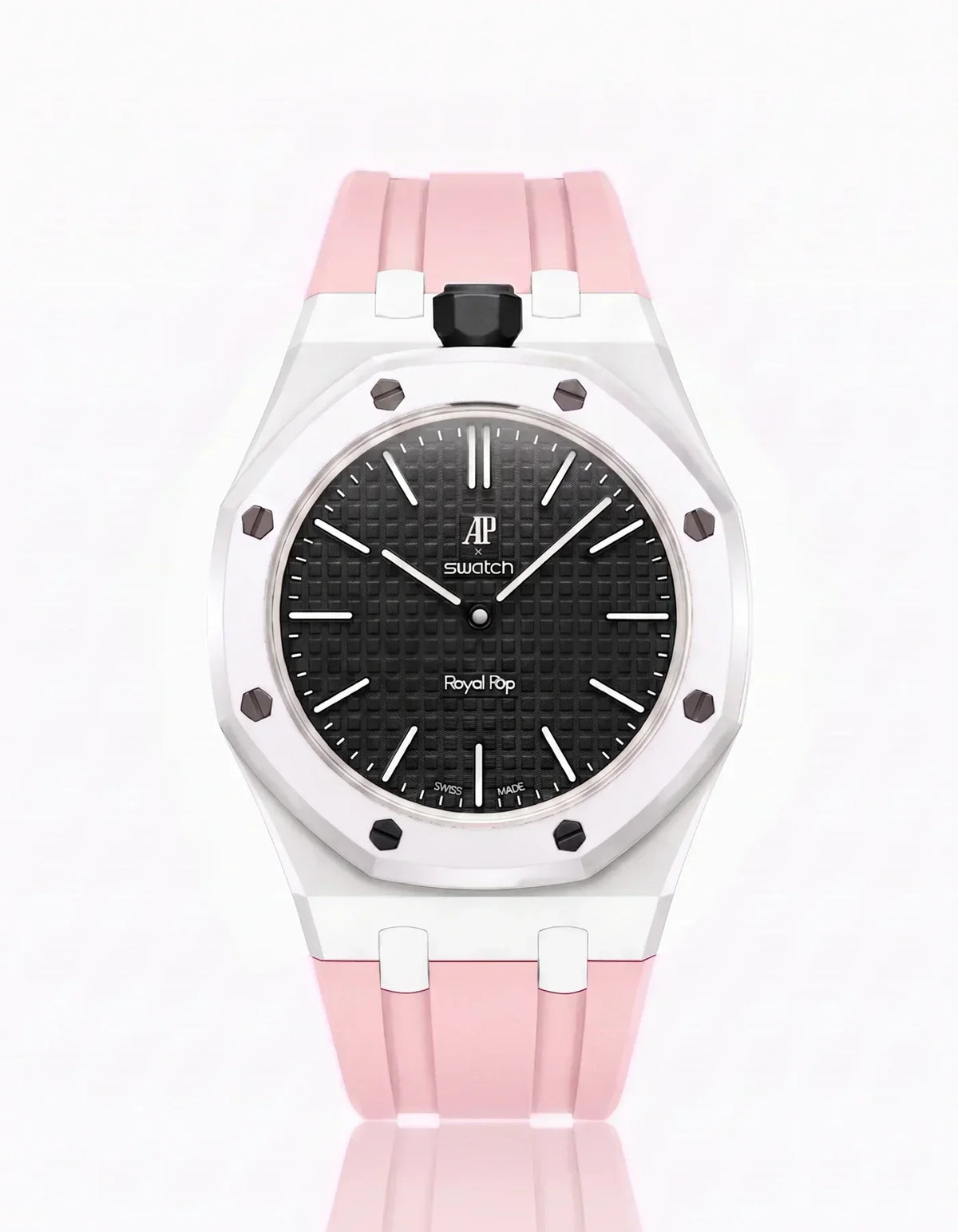 [Elara]SILICONE STRAP & CASE ROYAL POP OCHO NEGRO(カスタマイズカラー)
