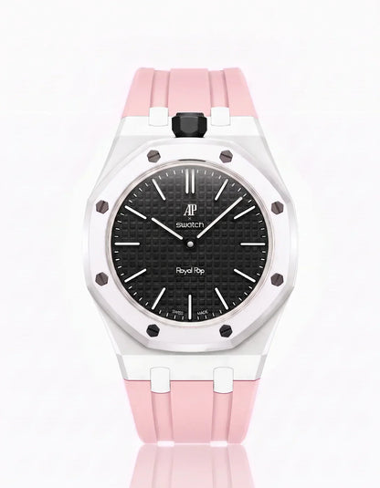 [Elara]SILICONE STRAP & CASE ROYAL POP OCHO NEGRO(カスタマイズカラー)