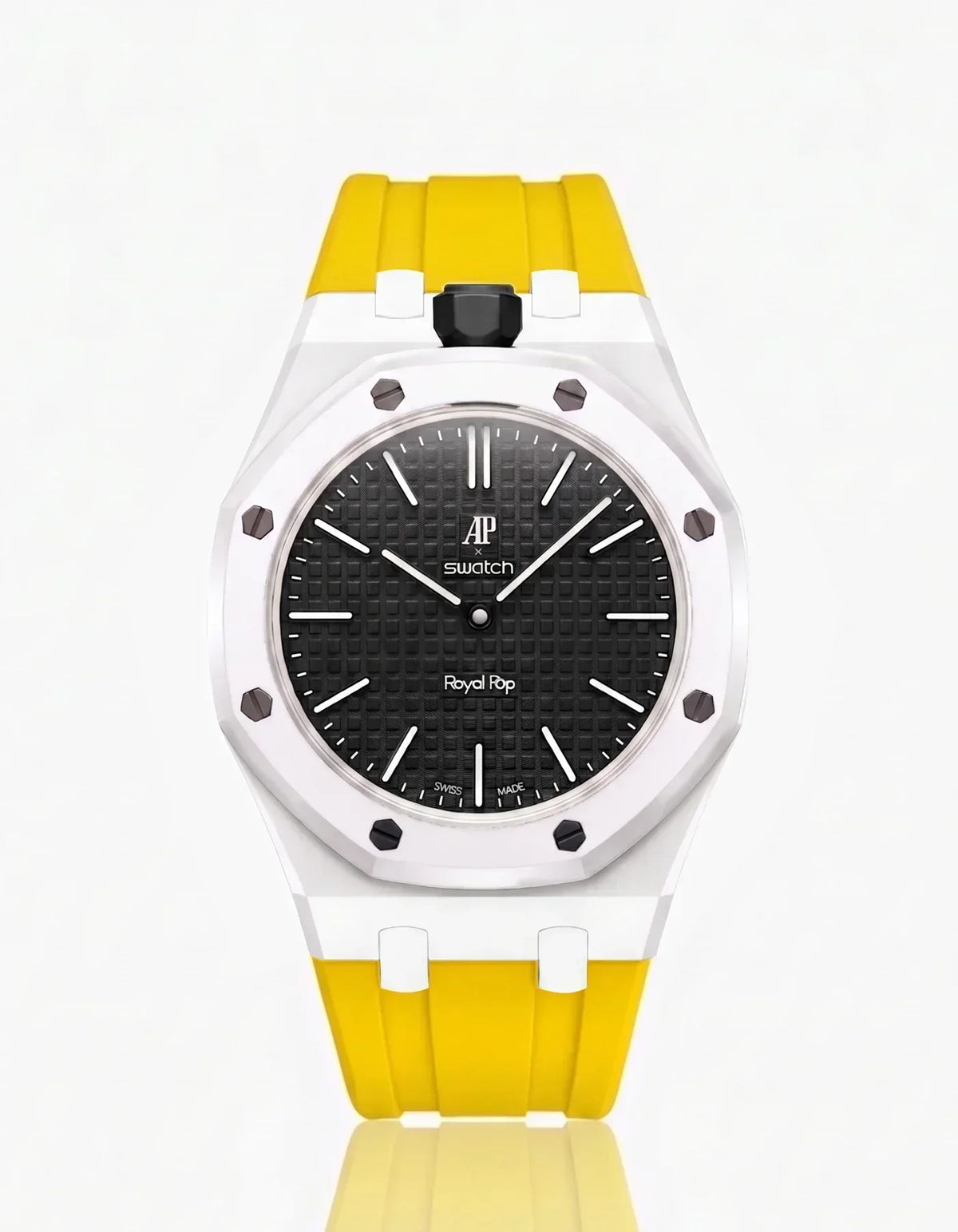 [Elara]SILICONE STRAP & CASE ROYAL POP OCHO NEGRO(カスタマイズカラー)