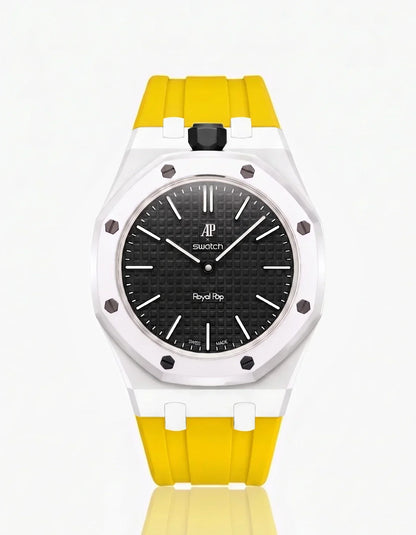 [Elara]SILICONE STRAP & CASE ROYAL POP OCHO NEGRO(カスタマイズカラー)