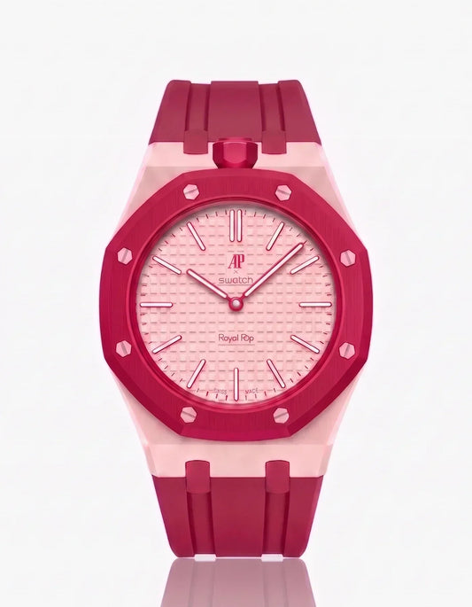 [Elara]SILICONE STRAP &  CASE  ROYAL POP OTTO ROSSO(CUSTOMIZE  COLORS)