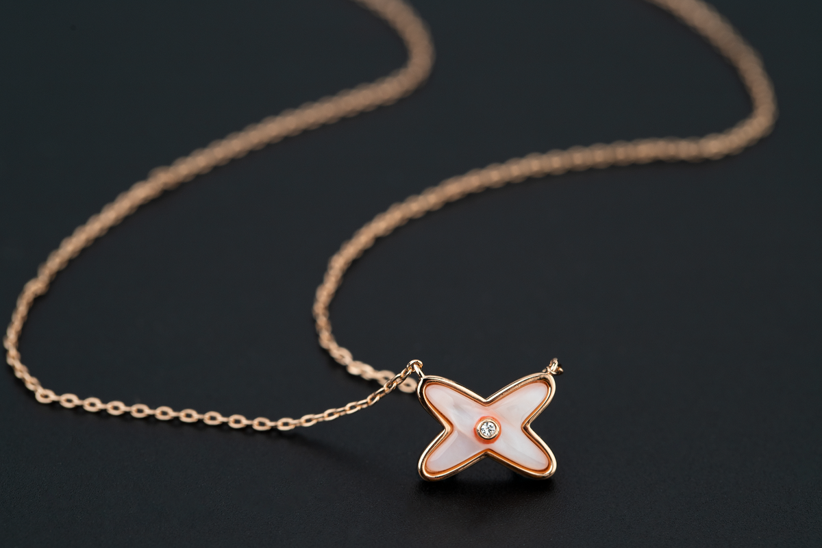 [Elara]JEUX DE NECKLACE 1 DIAMOND