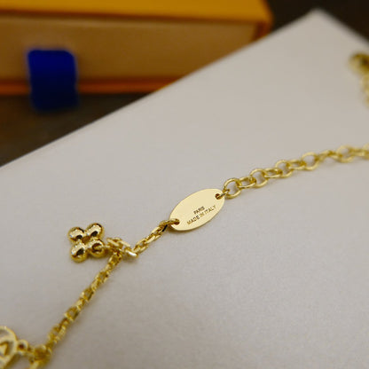 [Elara]BLOOMING SUPPLE NECKLACE BRASS