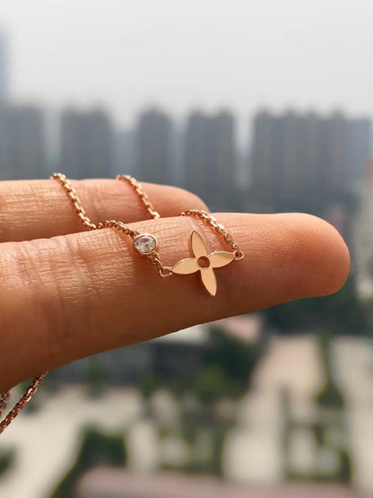 [Elara]BLOSSOM PENDANT ROSE GOLD AND DIAMOND