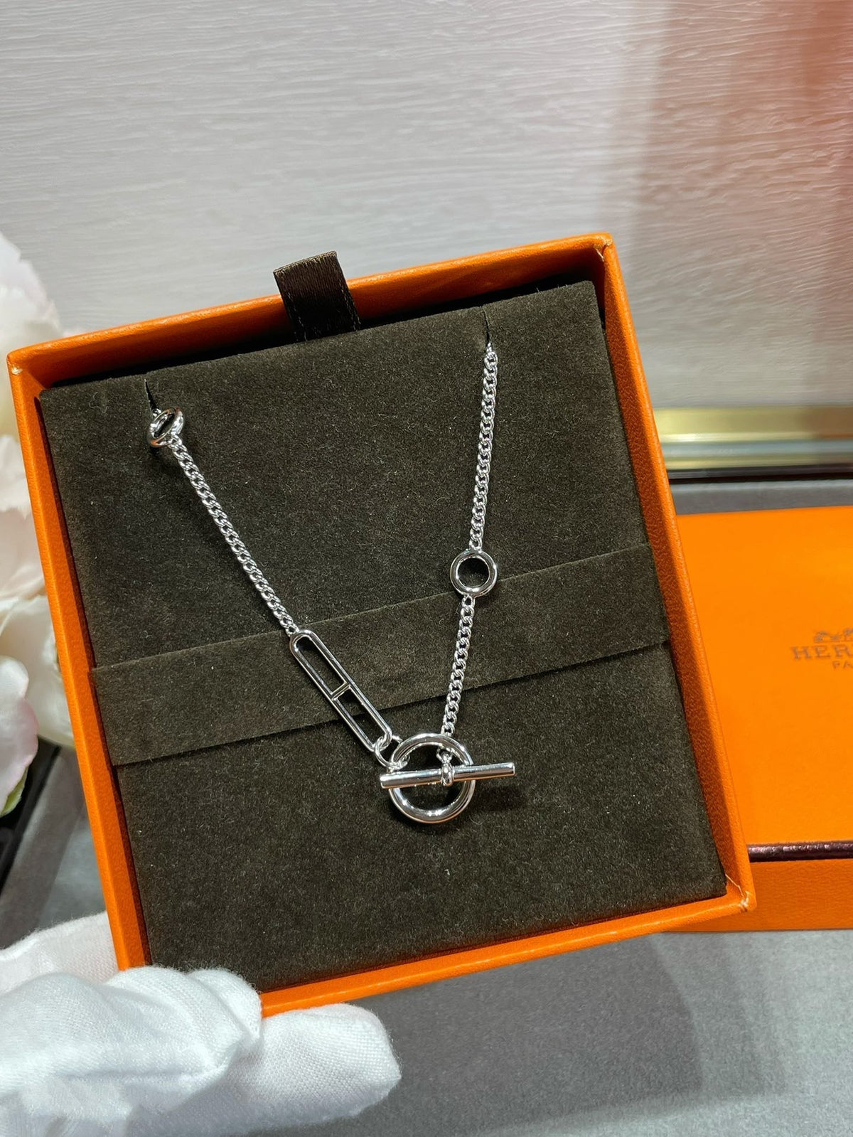 [Elara]HM STERLING CHAINE D'ANCRE HEART