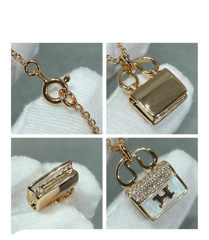 [Elara]H CIRCE MOISSANITE PENDANT NECKLACE GOLD