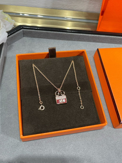 [Elara]H CIRCE MOISSANITE PENDANT NECKLACE GOLD