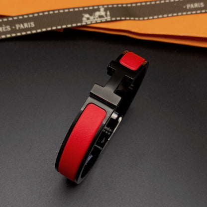 [Elara]CLIC HM SO SCHWARZ ROTES ARMBAND