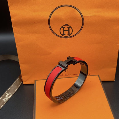 [Elara]CLIC HM SO SCHWARZ ROTES ARMBAND