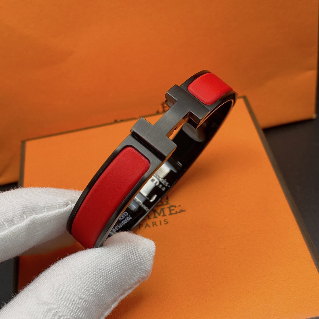 [Elara]CLIC HM SO SCHWARZ ROTES ARMBAND