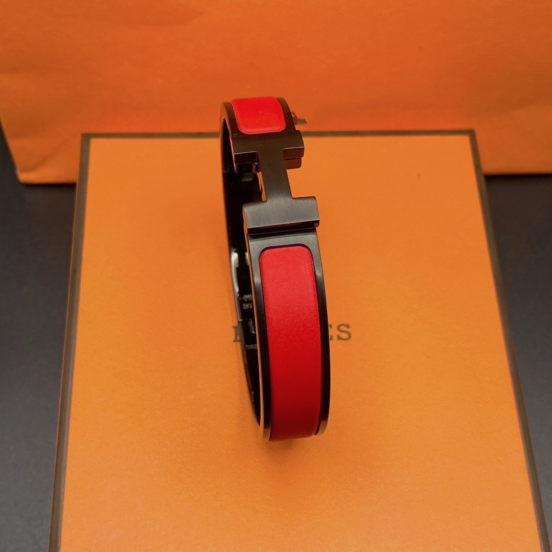 [Elara]CLIC HM SO SCHWARZ ROTES ARMBAND