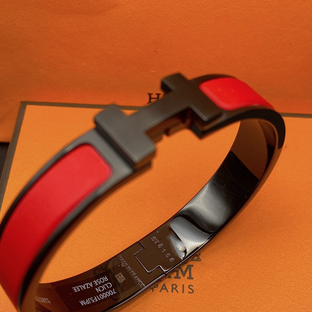 [Elara]CLIC HM SO SCHWARZ ROTES ARMBAND