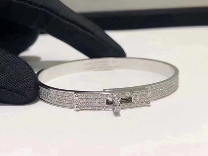 [Elara]HM KELLY BRACELET IN SILVER AND FULL PAVE DIAMOND