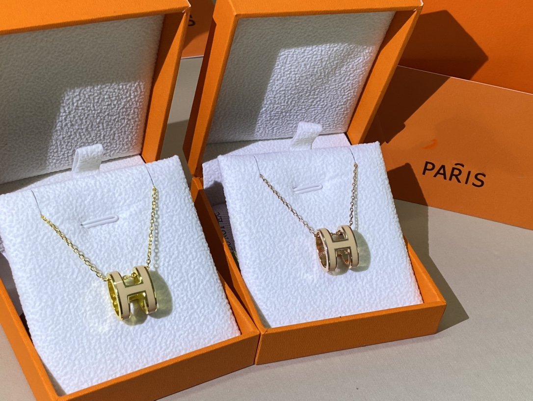 [Elara]HM CLIC YELLOW EMAIL GOLD HALSKETTE