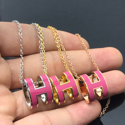 [Elara]H NECKLACE PINK