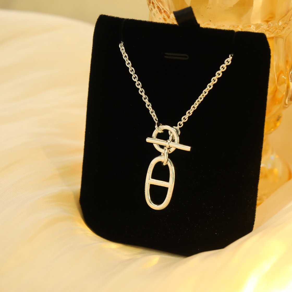 [Elara]HM CHAINE D'ANCRE PENDANT NECKLACE STERLING SILVER