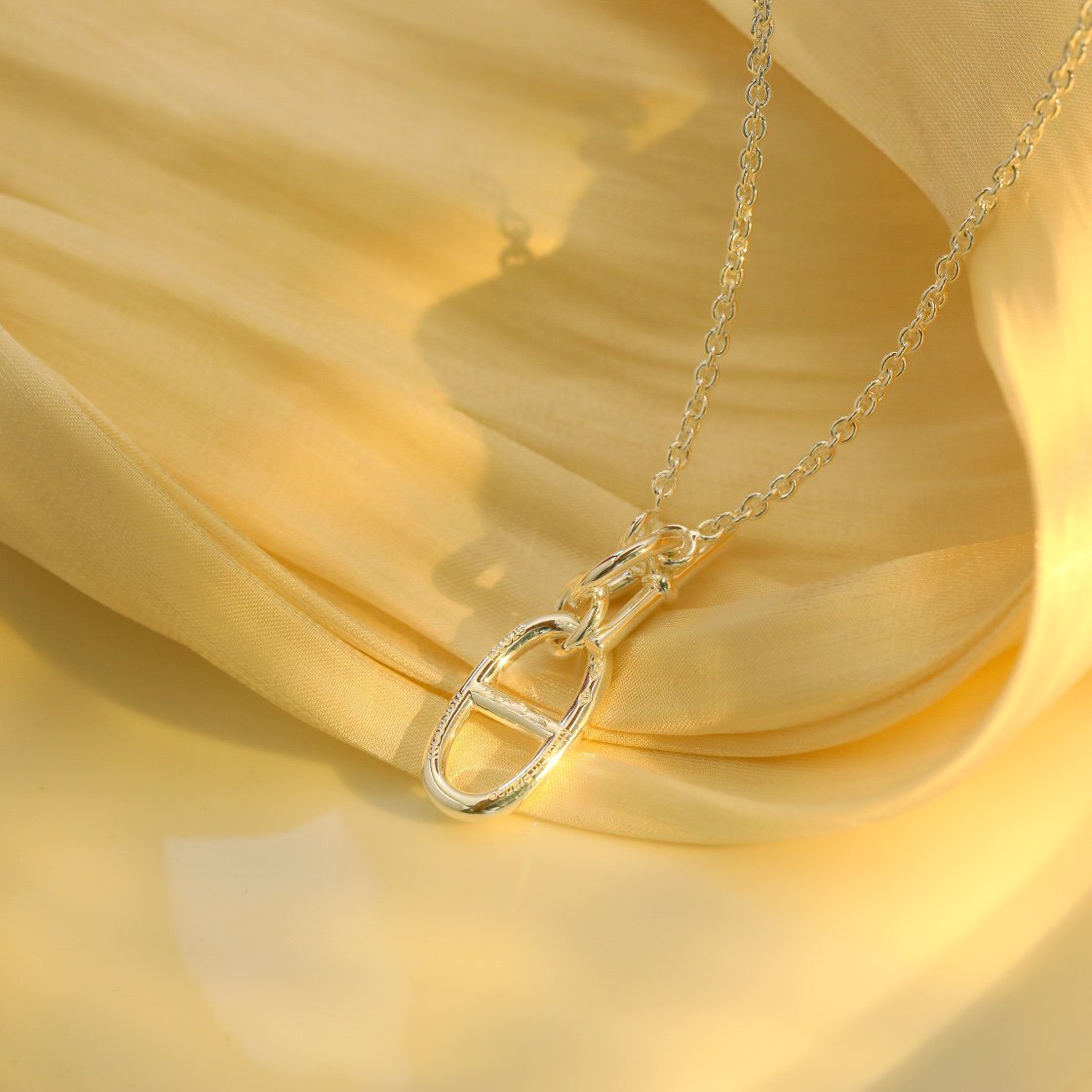 [Elara]HM CHAINE D'ANCRE PENDANT NECKLACE STERLING SILVER