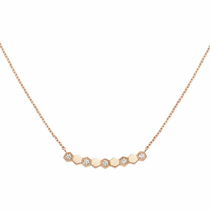 [Elara]BEE MY LOVE DIAMOND NECKLACE