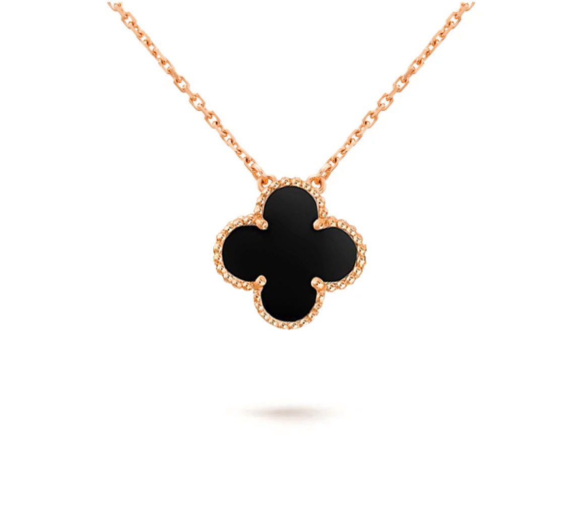 [Elara]15MM CLOVER FLOWER PENDANT NECKLACE COLLECTION