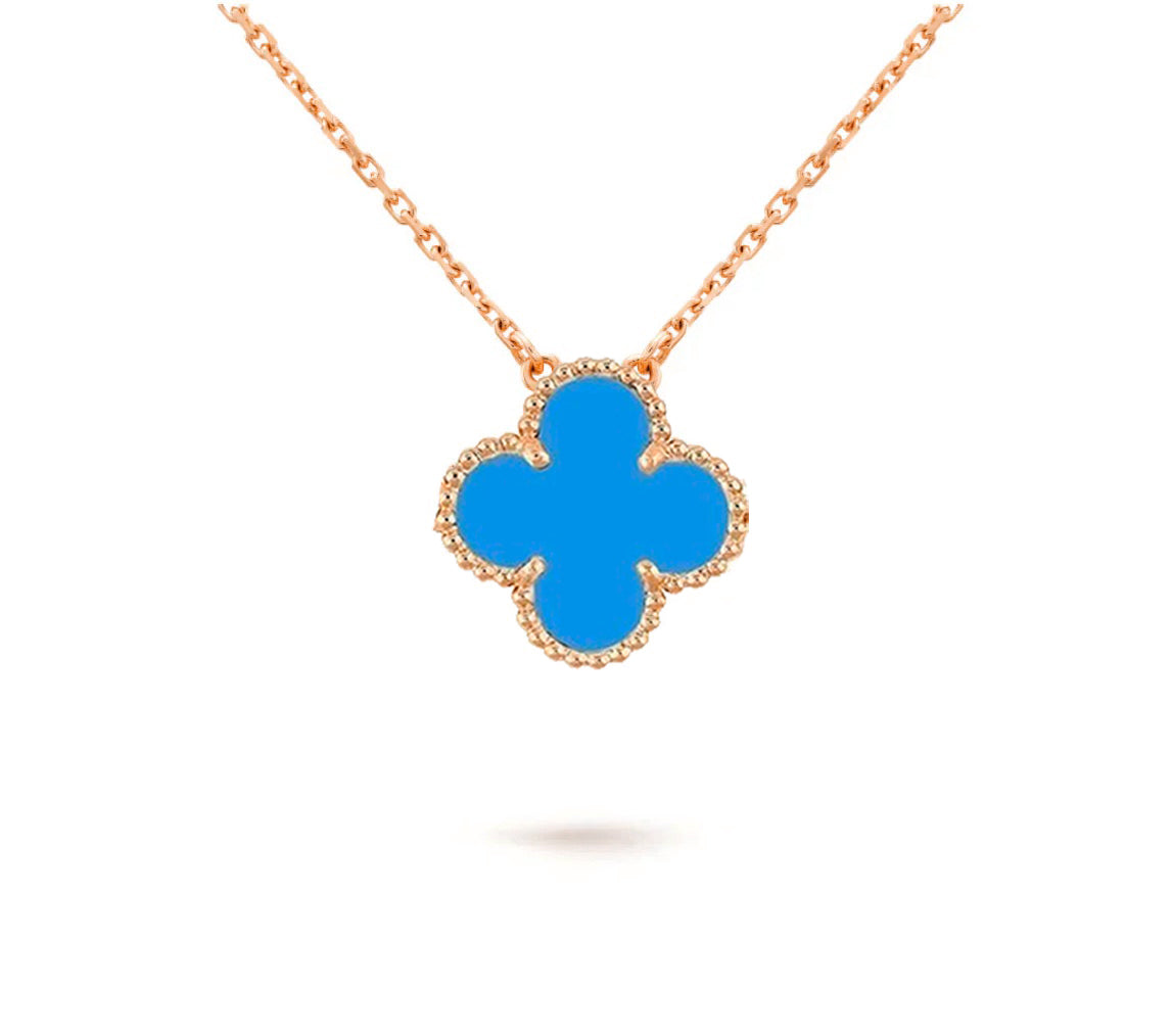 [Elara]15MM CLOVER FLOWER PENDANT NECKLACE COLLECTION