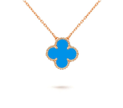 [Elara]15MM CLOVER FLOWER PENDANT NECKLACE COLLECTION
