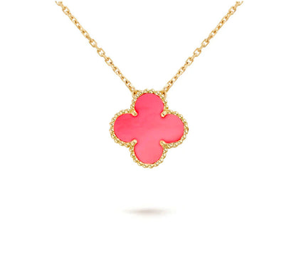 [Elara]15MM CLOVER FLOWER PENDANT NECKLACE COLLECTION
