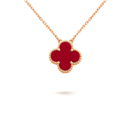 [Elara]15MM CLOVER FLOWER PENDANT NECKLACE COLLECTION