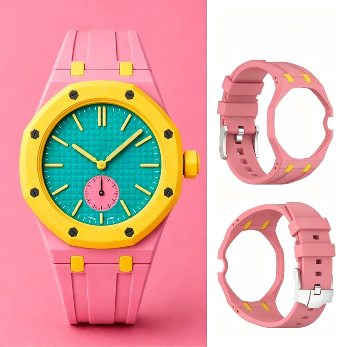 [Elara]ROYAL OAK POP EXCLUSIVE RUBBER STRAP