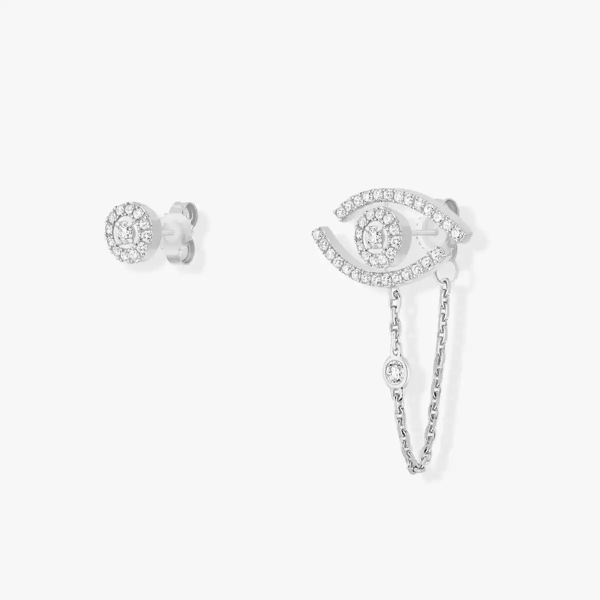 [Elara]LUCKY EYE DIAMOND EARRINGS